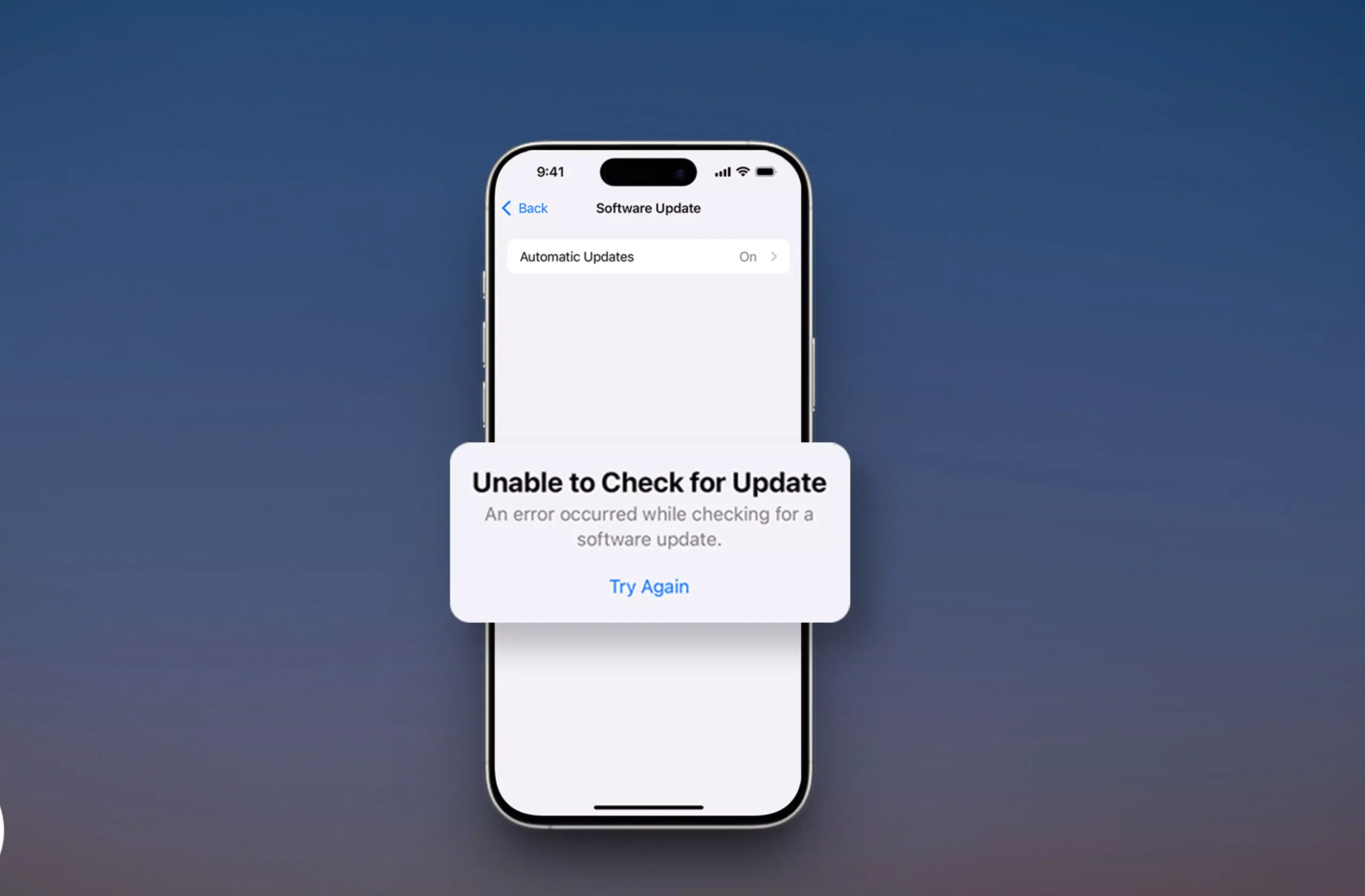 IOS 26 “Unable to Check for Updates”  Fix It Easily